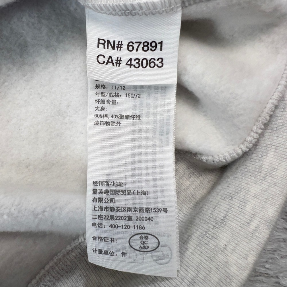 Abercrombie Los Angeles Olympic Games 1984 Sweatshirt Heritage Kids 11/12 Gray - Picture 7 of 9